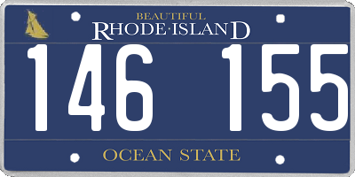 RI license plate 146155