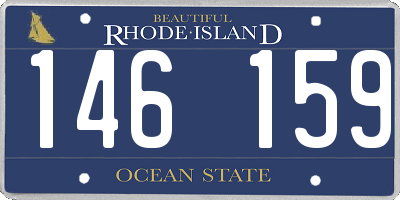 RI license plate 146159