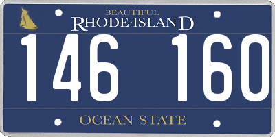 RI license plate 146160