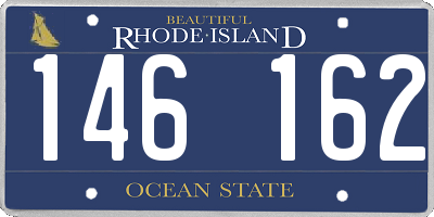 RI license plate 146162