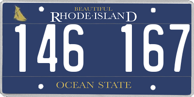 RI license plate 146167