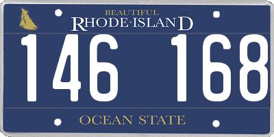 RI license plate 146168