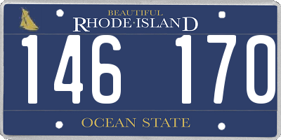 RI license plate 146170