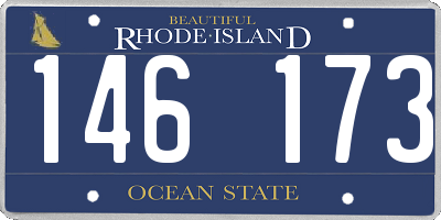 RI license plate 146173