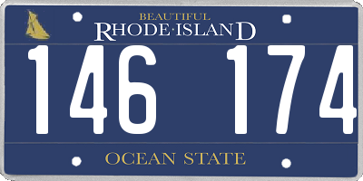RI license plate 146174