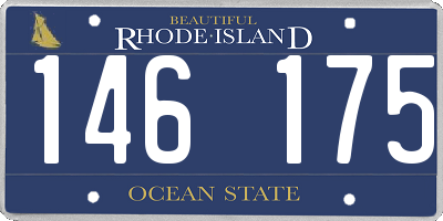 RI license plate 146175