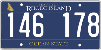 RI license plate 146178