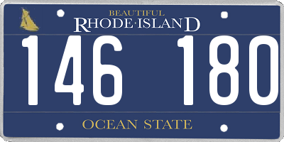 RI license plate 146180