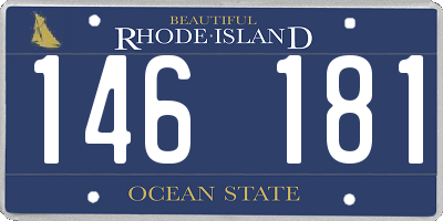 RI license plate 146181