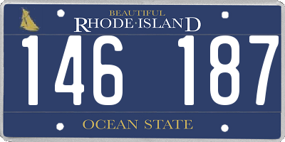 RI license plate 146187