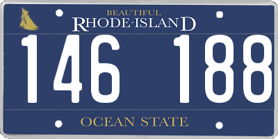 RI license plate 146188