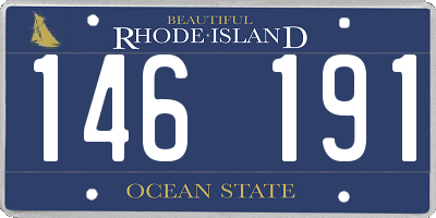 RI license plate 146191