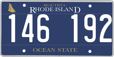 RI license plate 146192