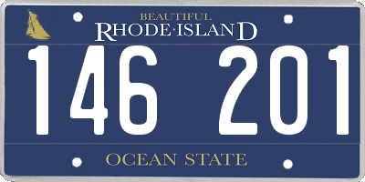 RI license plate 146201