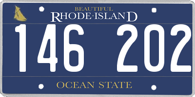 RI license plate 146202