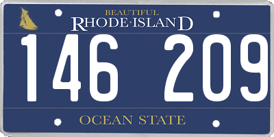 RI license plate 146209