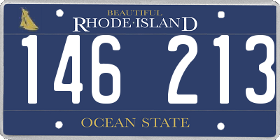 RI license plate 146213
