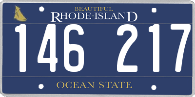RI license plate 146217