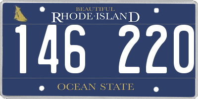 RI license plate 146220