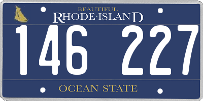 RI license plate 146227