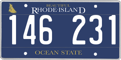 RI license plate 146231