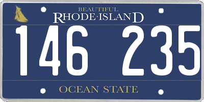 RI license plate 146235