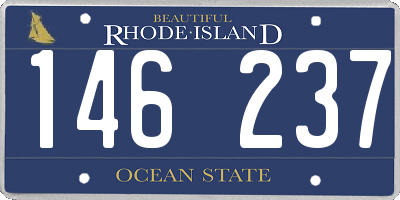 RI license plate 146237