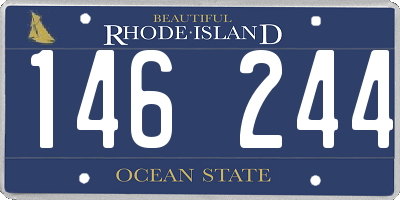 RI license plate 146244