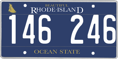 RI license plate 146246