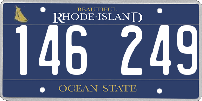 RI license plate 146249