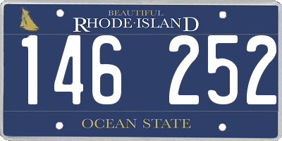 RI license plate 146252
