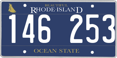 RI license plate 146253