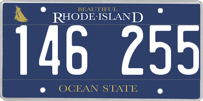 RI license plate 146255