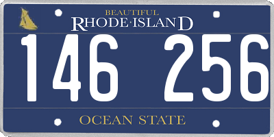 RI license plate 146256