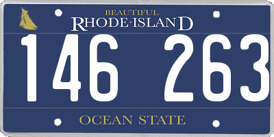 RI license plate 146263