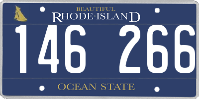 RI license plate 146266