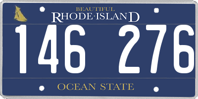 RI license plate 146276