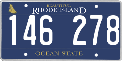 RI license plate 146278