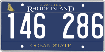 RI license plate 146286