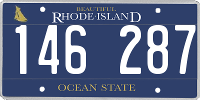 RI license plate 146287