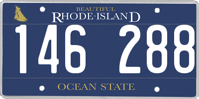 RI license plate 146288