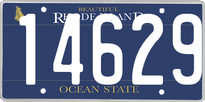 RI license plate 14629