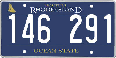 RI license plate 146291