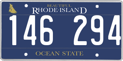 RI license plate 146294