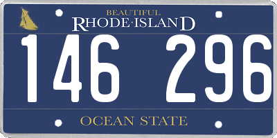 RI license plate 146296