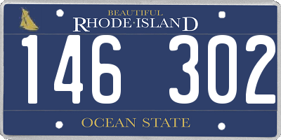RI license plate 146302