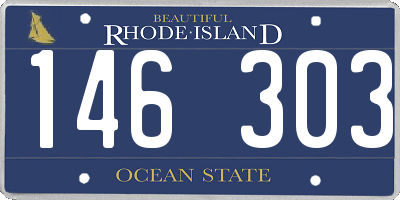 RI license plate 146303