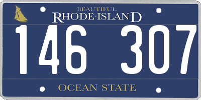 RI license plate 146307