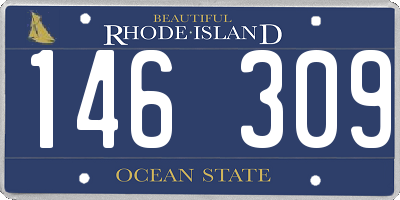 RI license plate 146309
