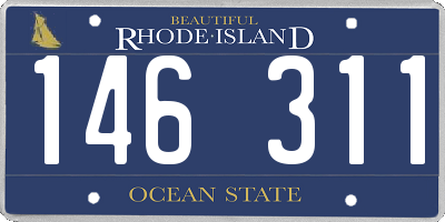 RI license plate 146311